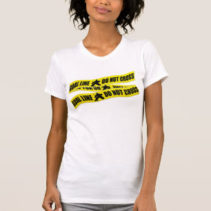 Hockey Goal Line Do Not Cross T-Shirt, Back Print T-Shirt