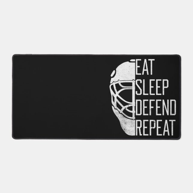 Hockey Goalie Desk Mat (Front)
