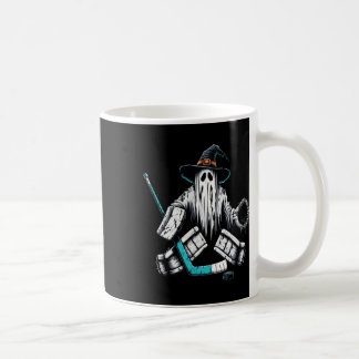 Hockey Goalie Ghost Halloween Scary Costume Ice Ho Coffee Mug
