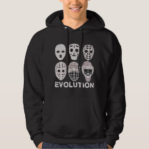 Hockey Goalie Mask Evolution Hoodie