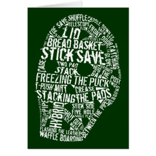 Hockey Goalie Mask Typography Design
