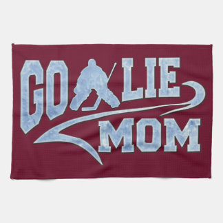 Hockey Goalie Mom Athletic Tail Kitchen Towel