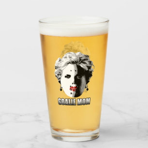 Hockey Goalie Mom Glass