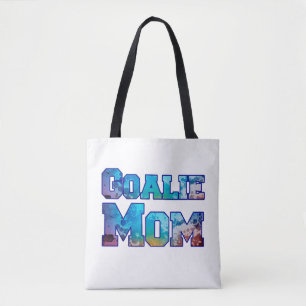 Hockey Goalie Mom Watercolor Tote Bag