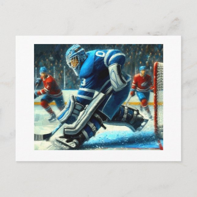 Hockey Goalie,  Postcard (Front)