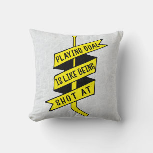 Hockey Goalie Quote Name & Number Pillow