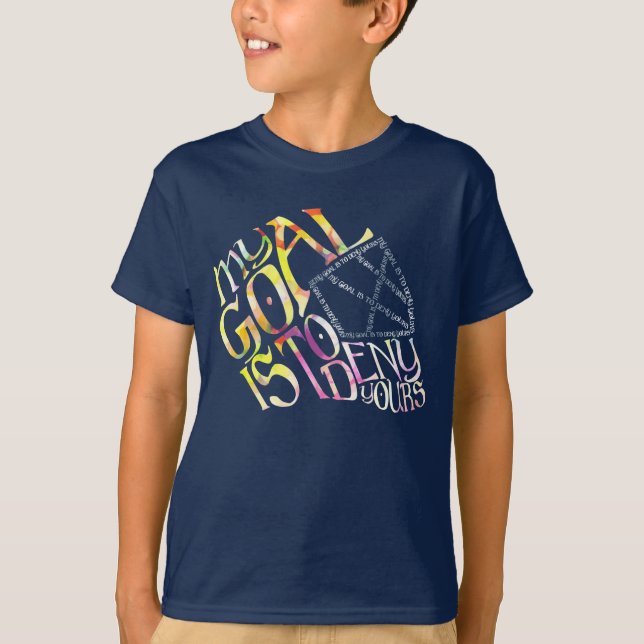 Hockey Goalie Quote Word Art T-Shirt (Front)