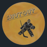 Hockey Goalie Shutout Sticker<br><div class="desc">For when you or your goalie child wins a game with a Shutout,  add one to your mask every shutout game to keep track of the work and effort you make!</div>