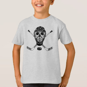 Hockey Goalie Skull Youth T-Shirt
