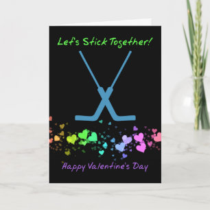 Hockey Goalie Valentine's Day Card, customizable Holiday Card