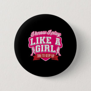 Hockey Goalkeeper Goalie Sport Field Hockey Player 2 Inch Round Button