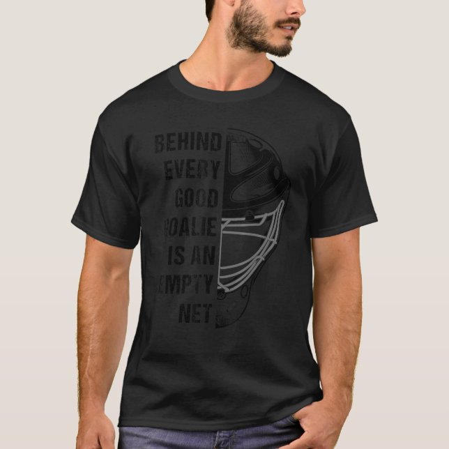 Hockey Goalkeeper Mask Player Outfit for Ice Hocke T-Shirt (Front)