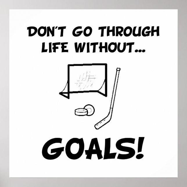 Hockey Goals Poster (Front)