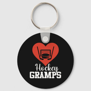 Hockey Gramps Hockey Heart Love (1) Keychain