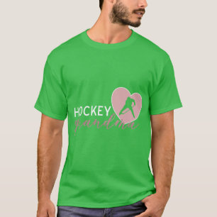 Hockey Grandma Grandmother Heart Player Silhouette T-Shirt