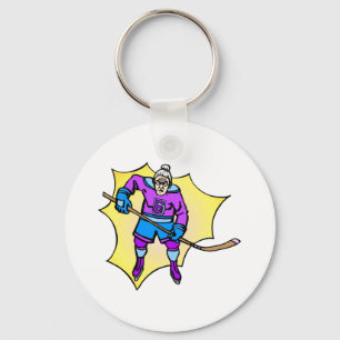 Hockey Grandma Keychain