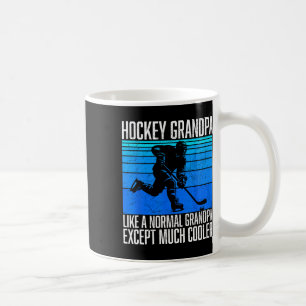 Hockey Grandpa Funny Hockey Fan Player Ice Hockey  Coffee Mug