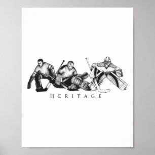 Hockey Heritage Vintage To Modern Goalie Homage Tr Poster