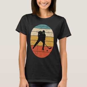 Hockey  Hockey Frisbee  Retro Vintage 70's 80's T-Shirt