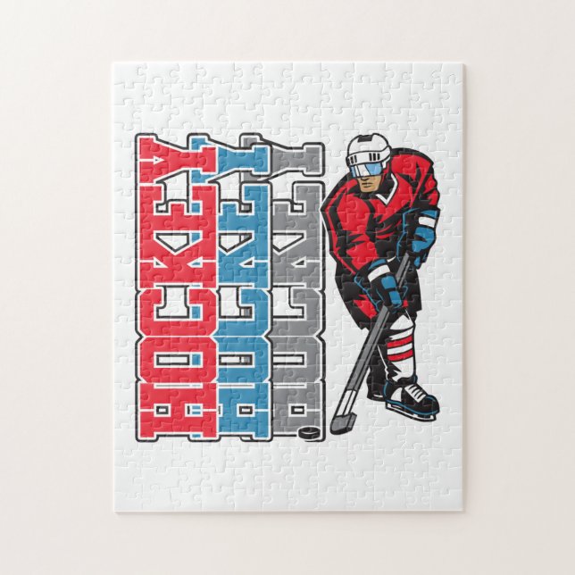 Hockey, Hockey, Hockey Jigsaw Puzzle (Vertical)