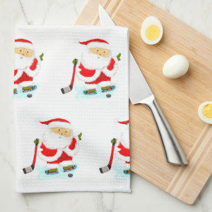 Hockey Holiday Gift Kitchen Towel
