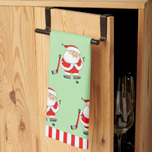 Hockey Holiday Gift Kitchen Towel