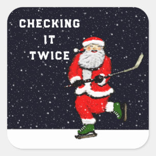 hockey holiday gift tags