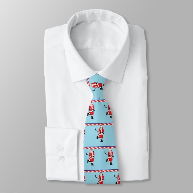 Hockey Holiday Tie (Tied)
