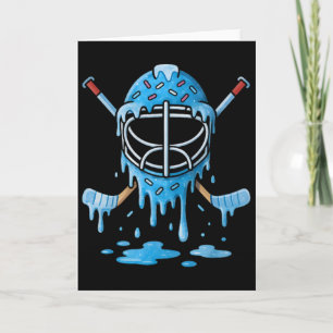 Hockey Ice Cream Drip Boys Girls Ice Hockey Youth Card