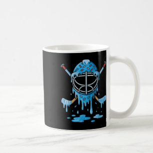 Hockey Ice Cream Drip Boys Girls Ice Hockey Youth Coffee Mug
