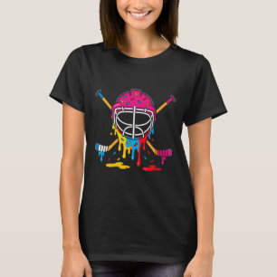 Hockey Ice Cream Drip Boys Girls Ice Hockey Youth T-Shirt