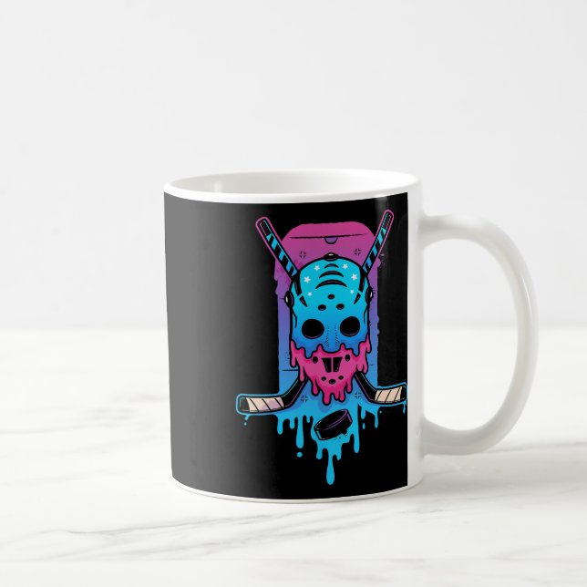 Hockey Ice Cream Drip  Coffee Mug (Right)