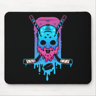 Hockey Ice Cream Drip  Mouse Pad