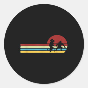 Hockey Ice Hockey Indoor Hockey Gift Field Hockey Classic Round Sticker