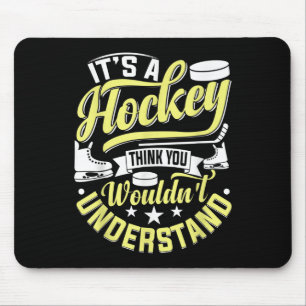 Hockey Ice Hockey Player Fan Field Hockey Goalie T Mouse Pad