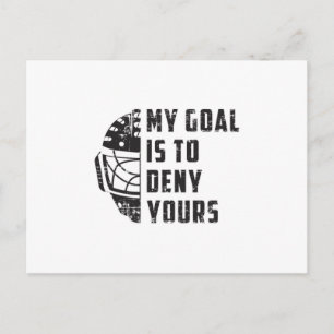 Hockey Ice Hockey Sports Stick Team Funny Gift Postcard