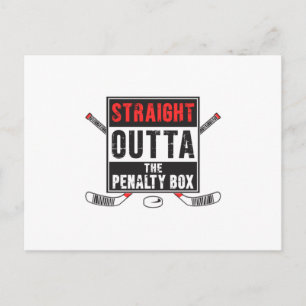 Hockey Ice Hockey Stick Sports Team Funny Gift Postcard