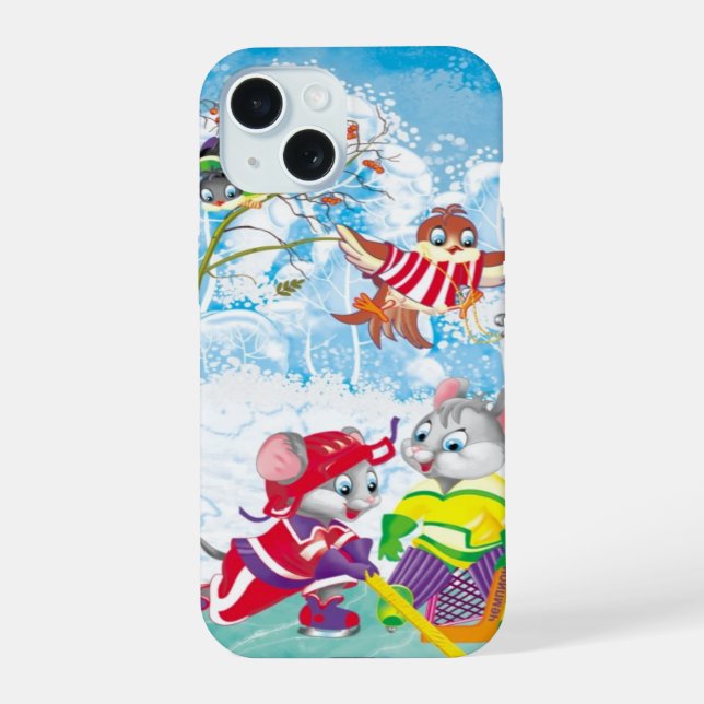 hockey iPhone 15 case (Back)