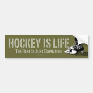 Hockey Is Life Bumper Sticker