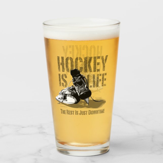 Hockey Is Life Glass (Front Filled)