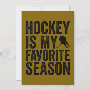 Hockey Is My Favourite Season Holiday Card