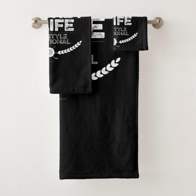 Hockey Is Not A Lifestyle Bath Towel Set (Insitu)