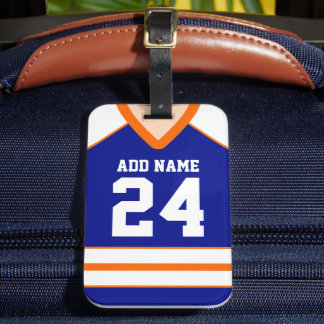 Hockey Jersey Custom Name/Number Bag Tag