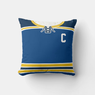Hockey Jersey Name & Number Template Custom Pillow