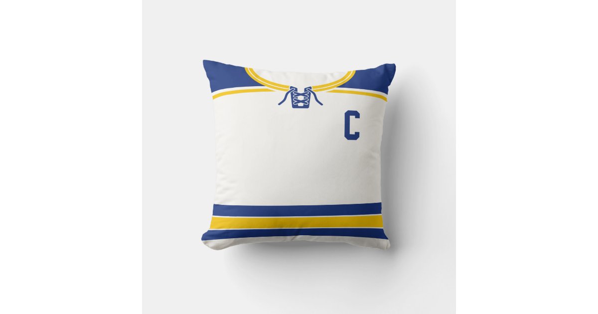 Hockey Jersey Name & Number Template Pillow Zazzle