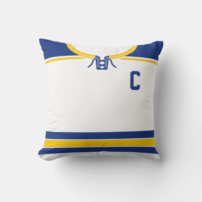 Hockey Jersey Nom et numéro Modèle Coussin (Recto)