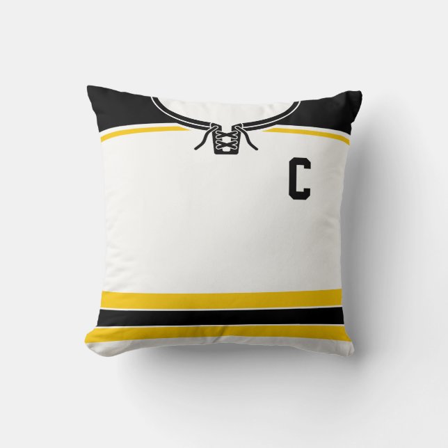 Hockey Jersey Nom et numéro Modèle Coussin (Recto)