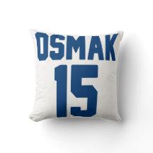 hockey jersey personalized throw pillow 16" x 16"