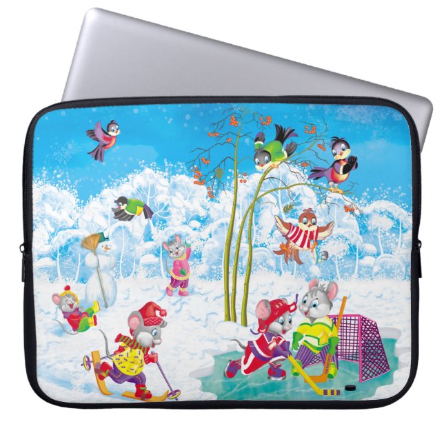 hockey laptop sleeve (Front)