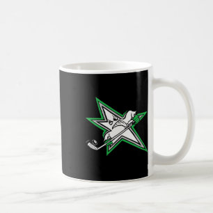 Hockey Lone Star Logo Player Mascot Cartoon  Coffee Mug